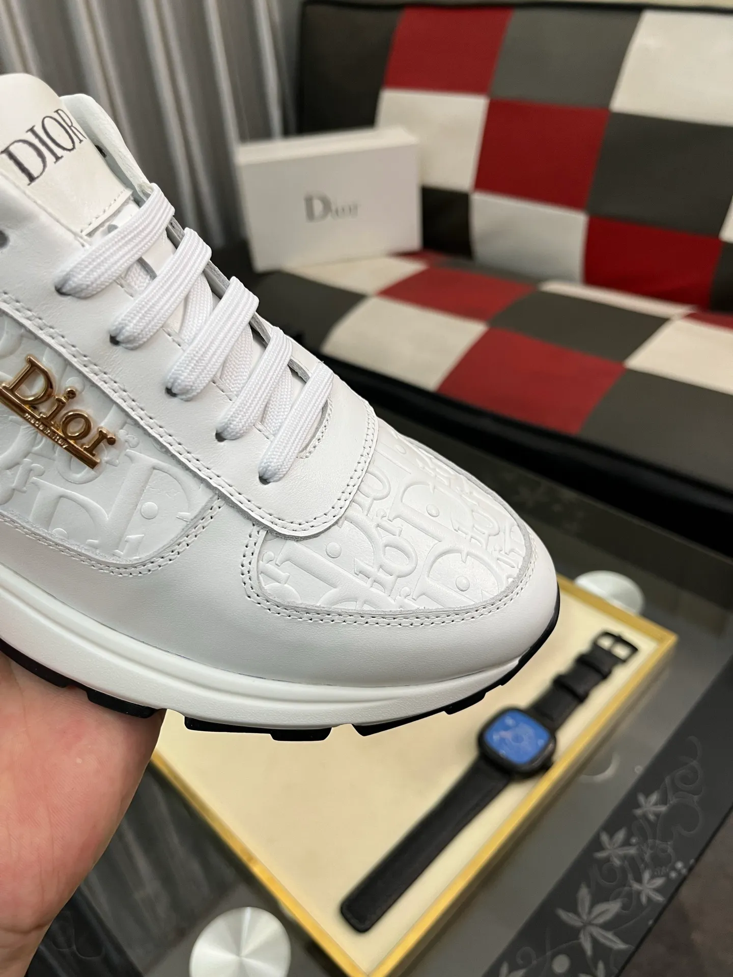 Men's Men's Shoes 💰440⌚️⌚️《DIOR*》The latest and most popular casual shoes, top brand [seduce] luxury~purchasing agent, top~quality. [Strong] The upper is made of imported breathable cowhide with woven material ➕ breathable sheepskin feet (•) and fine workmanship. Original stylish and stylish soft rubber wear-resistant and non-slip outsole, light and comfortable on the foot, size: 38-443️⃣colors available